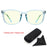Gafas de lectura con bloqueo de luz azul para mujer, elegantes, cuadradas, para hombre, con protección UV, lupas antirreflejo, 0 grados