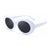 VIVIBEE Fashion Small Yellow Frame Vintage Style Oval Clout Hip Hop Glasses UV400 Women Sunglasses