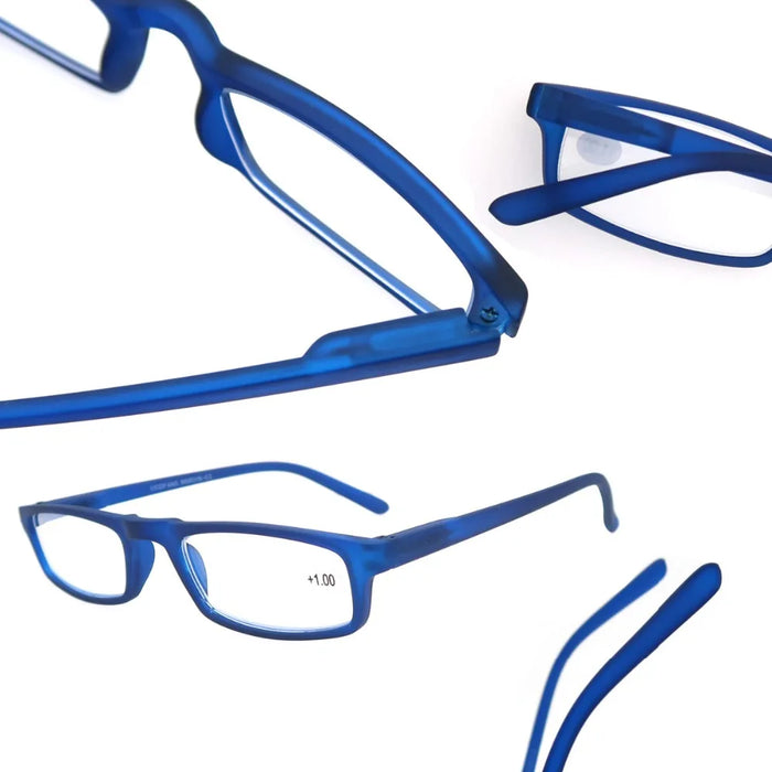 Reading Glasses Women Men Rectangular Ultralight Frame Small Readers Eyeglasses High Quality Spring Hinge with Diopter +1.0~+4.0