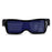 Gafas de Fiesta LED Bluetooth con Control de Aplicación, Idiomas Personalizados, Carga USB, Gafas Luminosas Intermitentes, Gafas de Sol para Conciertos de Navidad