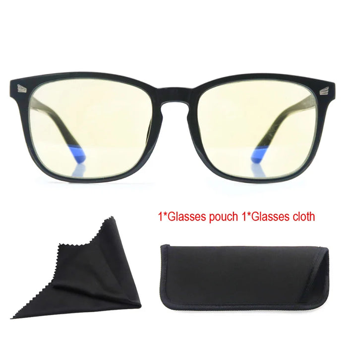 Gafas de lectura con bloqueo de luz azul para mujer, elegantes, cuadradas, para hombre, con protección UV, lupas antirreflejo, 0 grados