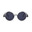 VIVIBEE Vintage Steampunk Red Sunglasses Men Round Punk Alloy Metal Retro Sun Glasses Women 2026 Goggles Gothic Style Shades