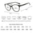 Gafas de Lectura para Mujer Montura Redonda Decoración de Metal Plateado Gafas para Vista Cansada con Aumento 1.5 2.5 3 3.5 4