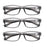 MODFANS Reading Glasses - 3 pack Square Readers for Men & Women Unbreakable Spectacle with Spring Hinge Diopter  +0.5 to +5.0