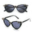 Women Vintage Skull Sunglasses Black Rhinestone Retro Cat Eye Sun Glasses for Ladies Round Gothic Halloween Shades