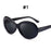 VIVIBEE Fashion Small Yellow Frame Vintage Style Oval Clout Hip Hop Glasses UV400 Women Sunglasses