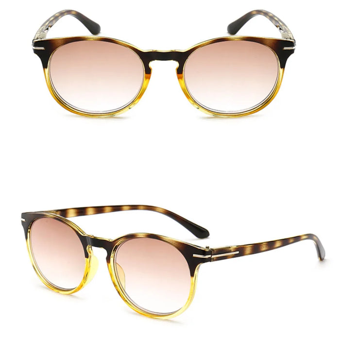 Tinted Reading Glasses Men Women Sun Readers Grey Gradient UV400 Protection Lens Magnifying Sun Glasses Reading