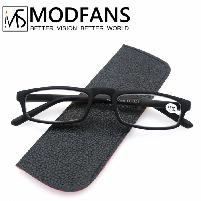 Reading Glasses Women Men Rectangular Ultralight Frame Small Readers Eyeglasses High Quality Spring Hinge with Diopter +1.0~+4.0