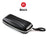 VIVIBEE Estuche de cuero sintético negro para gafas de sol para hombre, con cremallera, impermeable, para almacenamiento de gafas de sol, estuche genuino para gafas.