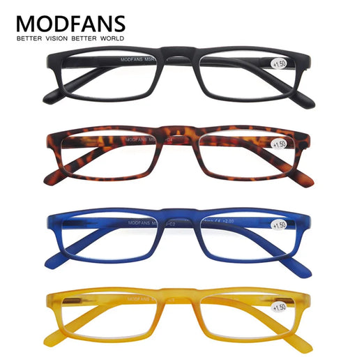 Gafas de lectura para hombre y mujer, montura rectangular ultraligera, gafas de lectura pequeñas, bisagra de resorte de alta calidad con dioptrías de +1.0 a +4.0