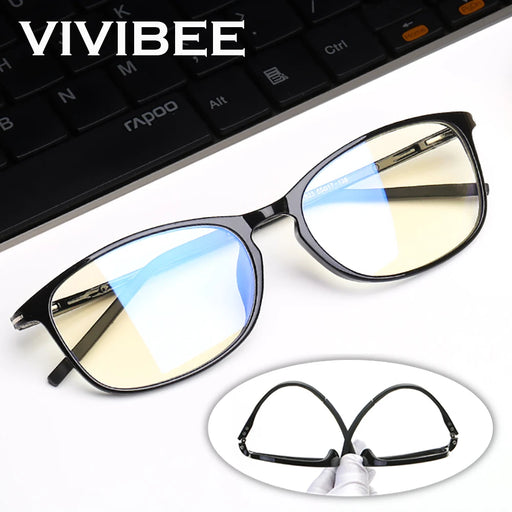 VIVIBEE Anti Blue Light Glasses Men Bluelight Radiation Women TR90 Computer  Gaming Ray Blocking UV Komputer Eyewear