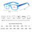 Fashion Reading Glasses Women Men Resin Eyewear Young Style design Square Frame Presbyopic Glasses 1 1.5 2 2.5 3 3.5 4