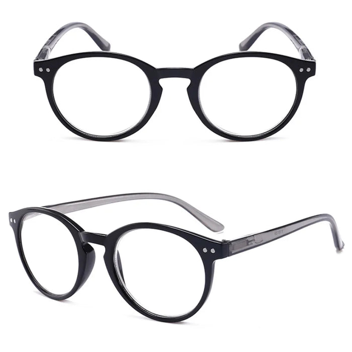 Retro reading Glasses Women Men Round Resin Eyewear Young Style design Square Frame Presbyopic Glasses 1 1.5 2 2.5 3 3.5 4