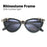 Women Vintage Skull Sunglasses Black Rhinestone Retro Cat Eye Sun Glasses for Ladies Round Gothic Halloween Shades