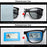 VIVIBEE Gafas de sol polarizadas fotocromáticas de cambio de color, montura gris para hombre, cuadradas clásicas, lentes de transición camaleónicas