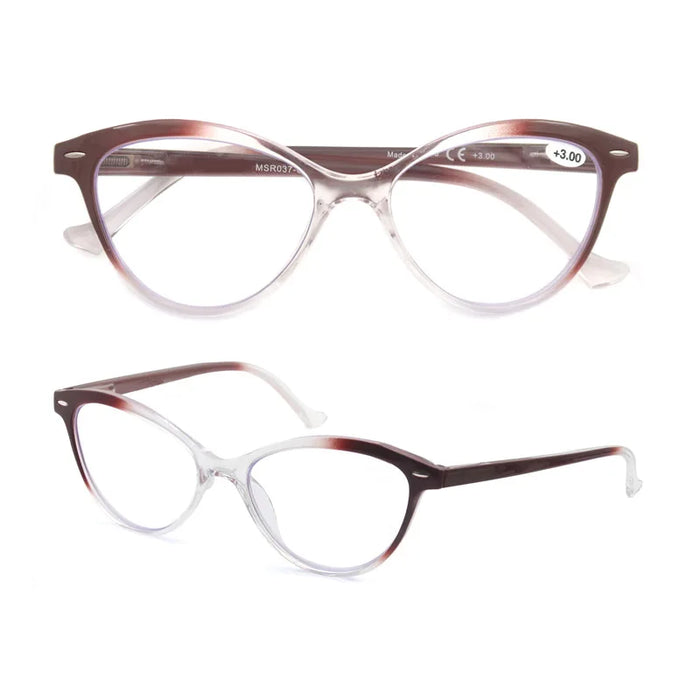 Reading Glasses for Women,Classic Colorful Readers Eyeglasses Ladies,Lightweight Flexible Spring Hinge,Round/Oval/Square Frame