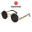 VIVIBEE 2026 Trend Black Red Round Punk Sunglasses Women Hip Hop Sun Glasses Men Steampunk Goggle Luxury Rock Accessories