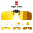 VIVIBEE Polarized Square Flip Up Clip on Sunglasses for Night Driving Lens Men Photochromic Women Fishing Sun Glasses