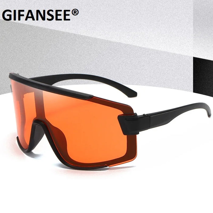 Máscara protectora con visera, gafas de sol para mujer y hombre, gafas de sol grandes con montura de una pieza, gafas a prueba de viento, lentes deportivos UV400 Gafas