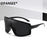 Máscara protectora con visera, gafas de sol para mujer y hombre, gafas de sol grandes con montura de una pieza, gafas a prueba de viento, lentes deportivos UV400 Gafas