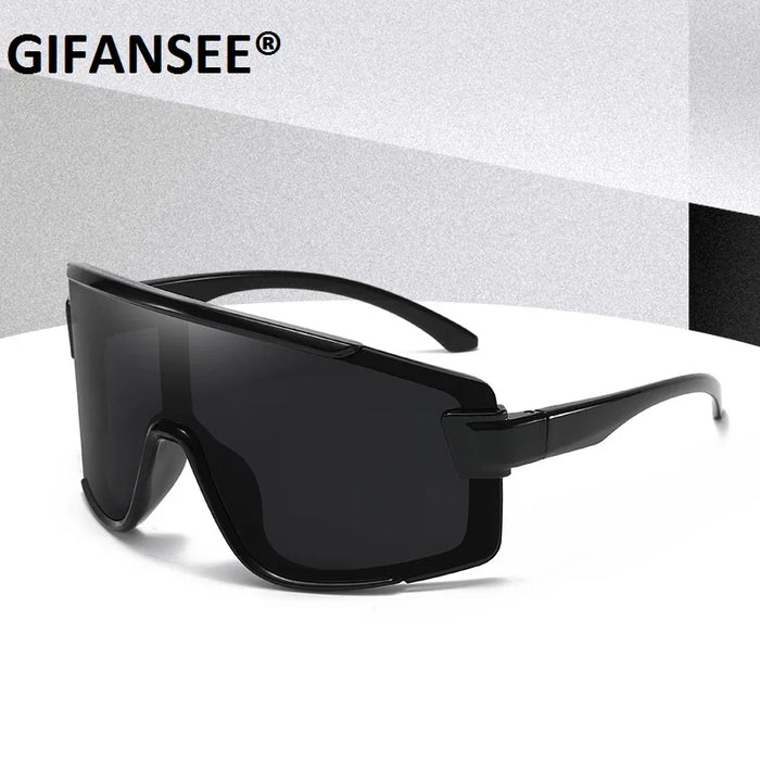 Máscara protectora con visera, gafas de sol para mujer y hombre, gafas de sol grandes con montura de una pieza, gafas a prueba de viento, lentes deportivos UV400 Gafas