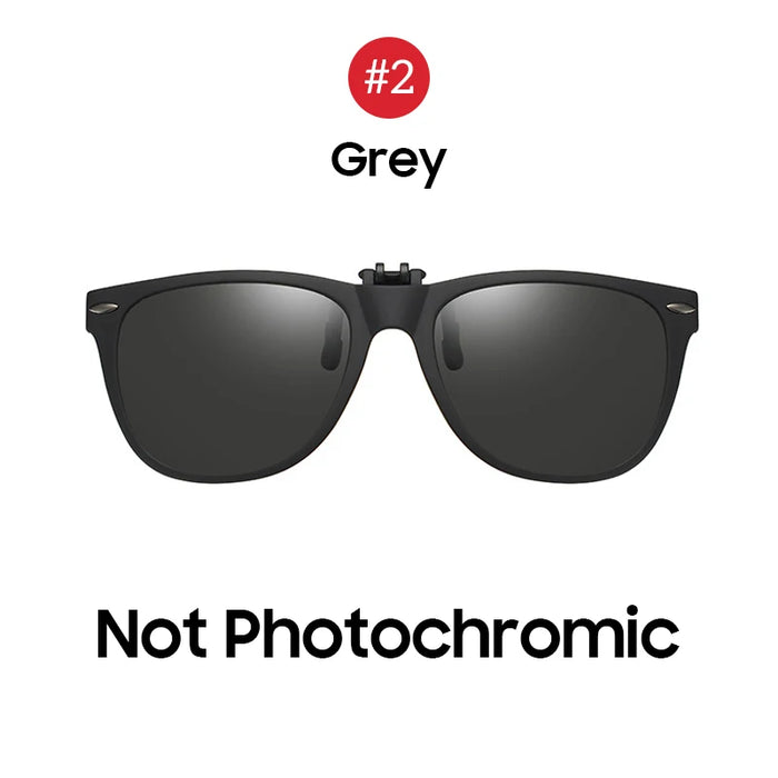 VIVIBEE Men Photochromic Polarized Lens Flip Up Clip on Sunglasses Women Driving Sun Glasses with Clips 2026 Trending Product