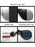 VIVIBEE Polarized Flip Up Clip On Sunglasses for Glasses Men Oversized Driving UV400 Mirror Red Fishing Night Vision Eyeglasses