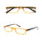Women Men Reading Glasses Classic Small Rectangle Frame Spring Hinge Ulrta Comtable Wear Readers Eyeglass with Diopters