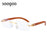 Punk Rimless Rectangle Sunglasses Men 2026 Fashion Vintage Trendy Small Square Sun Glasses for Male Frameless Eyewear UV400