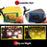VIVIBEE Men Polarized Flip Up Clip on Sunglasses Black Driving UV400 Women Square S M L Goggles Night Vision Fishing Glasses