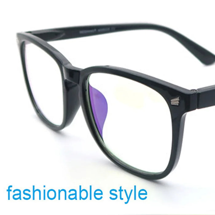 Gafas de lectura con bloqueo de luz azul para mujer, elegantes, cuadradas, para hombre, con protección UV, lupas antirreflejo, 0 grados