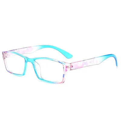 Women Eyeglasses Reading Glasses Classic Square Full Frame Strong Hinge Lightweight Wear Readers with Diopter +1.0+2.0+3.0+4.0