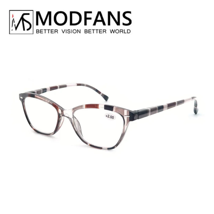 Gafas de lectura coloridas de ojo de gato para mujer, montura ovalada clásica, bisagra de resorte flexible, cómodas gafas de lectura con dioptrías