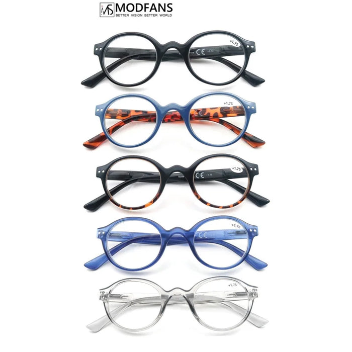 Reading Glasses for Men Women Classic Round Readers Eyeglasses High Qulity Spring Hinge Hyperopic Presbyopia +1.0 to +4.0