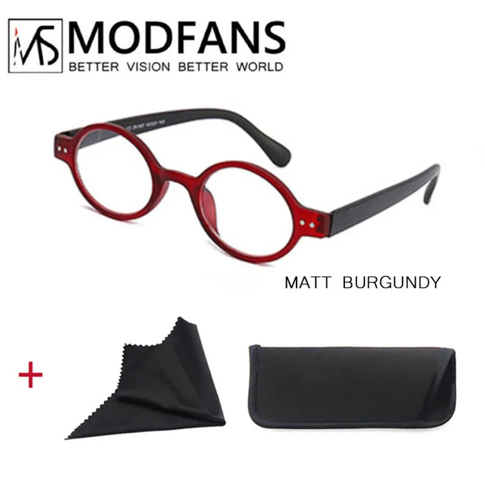 Women Round Classic Frame Presbyopic Glasses for Reading Men Reading Glasses Lightweight Spring Hinge with Diopter +1.0 to +4.0