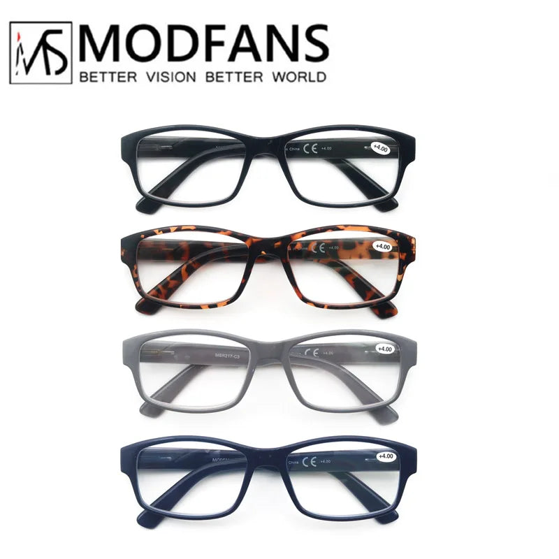 Large Reading Glasses Men Rectangle Oversize Frame Readers Eyeglasses Spring Hinge High Quality Comfortable Wear with Diopter