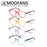 Reading Glasses for Women,Classic Colorful Readers Eyeglasses Ladies,Lightweight Flexible Spring Hinge,Round/Oval/Square Frame