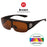 VIVIBEE Lunettes de soleil polarisées à clipser sur lunettes de vue, pour hommes, de conduite, protection UV400, photochromiques, pour la pêche, les activités de plein air, femmes