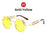 VIVIBEE Lunettes de soleil Steampunk Homme Rondes Lentilles Rouges Lunettes de soleil Punk Noir Métal Style Gothique 2026 Nouveaux Produits Femme Protection UV400