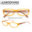 Reading Glasses Women Rectangular Frame Readers Eyeglasses Wood-Look Printed Legs for Mens Presbyopic Glasses +1.0+2.0+3.0+4.0