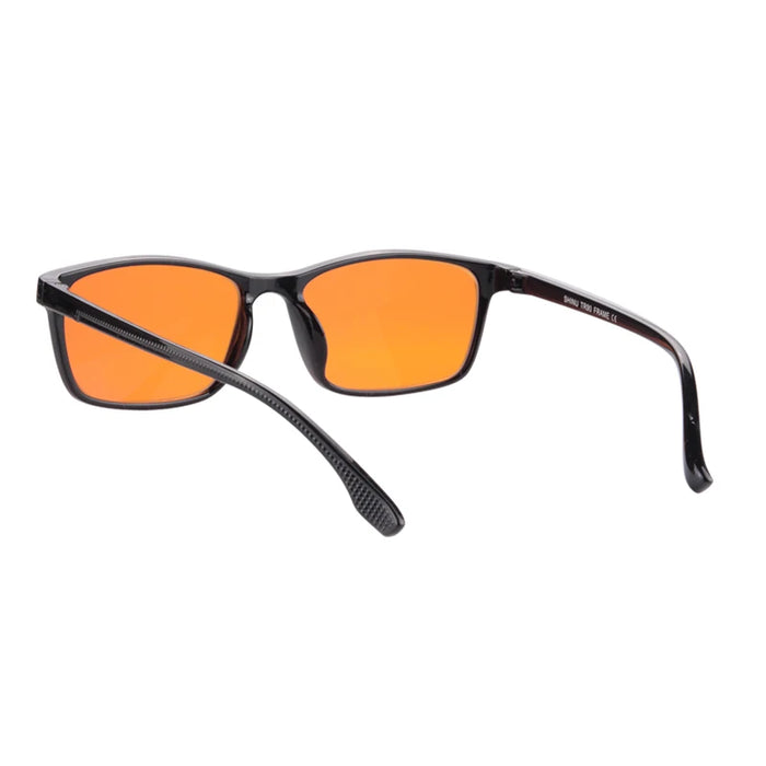 Lunettes d'ordinateur pour hommes SHINU avec verres anti-lumière bleue, monture TR90, verres bloquant la lumière bleue orange, protection anti-lumière bleue 2024