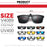 VIVIBEE Flip Up Clip on Sun Glasses for Men Driving Sunglasses Light Fishing Female Anti-UVA UVB Polarized Night Vision Lens