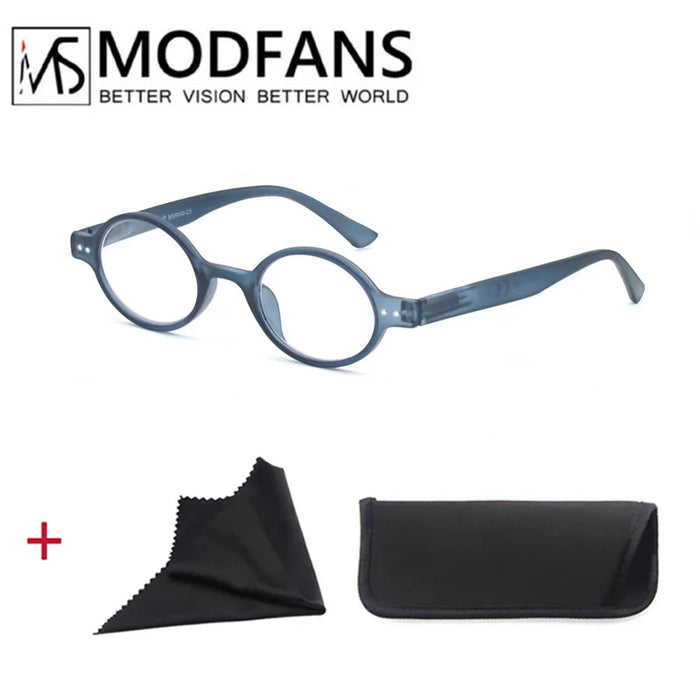 Women Round Classic Frame Presbyopic Glasses for Reading Men Reading Glasses Lightweight Spring Hinge with Diopter +1.0 to +4.0