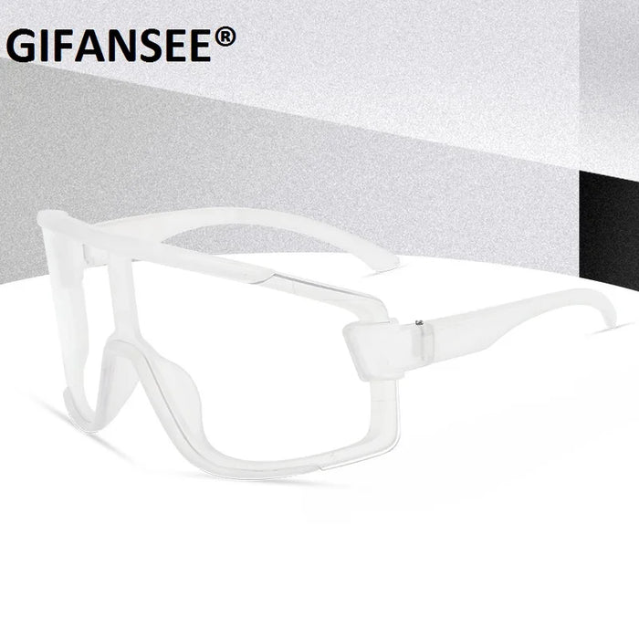 Máscara protectora con visera, gafas de sol para mujer y hombre, gafas de sol grandes con montura de una pieza, gafas a prueba de viento, lentes deportivos UV400 Gafas