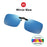 VIVIBEE Mens Fishing Clip On Sunglasses Mirror Blue Eyeglasses Polarized UV400 Women Square Night Vision Driving Sun Glasses