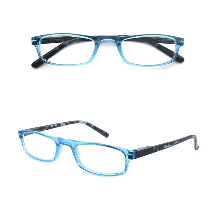 Women Men Reading Glasses Classic Small Rectangle Frame Spring Hinge Ulrta Comtable Wear Readers Eyeglass with Diopters