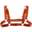 Women Men Sexy Punk Chest Harness Adjustable Caged Metal Body Chain PU Leather Choker Statement Necklace Party Clubwear
