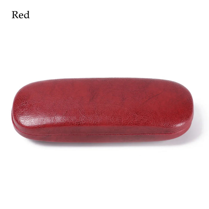 1PC Unisex Hot Leather Eyewear Protector Waterproof Hard Frame Eyeglass Pouch Reading Glasses Box Portable Spectacle Cases