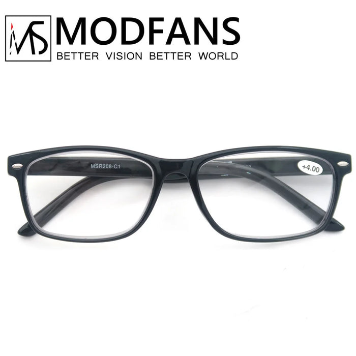 Women Reading Glasses Men Readers Eyeglasses Classic Rectangle Frame Design Flexble Spring Hinge wirh Diopter +1.0 to +4.0