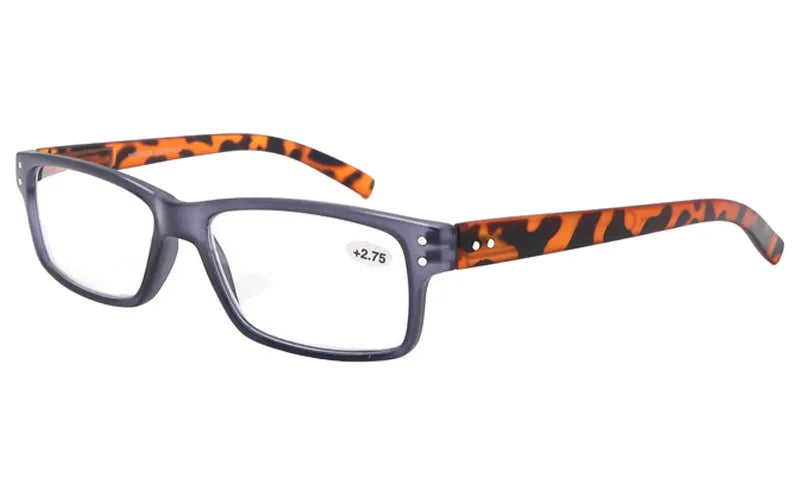 Gafas de Lectura para Hombre y Mujer, Diseño Cuadrado, Montura de Alta Calidad, Lentes de Lectura con Bisagra de Resorte, Gafas de Sol de Lectura +1.0~+4.0